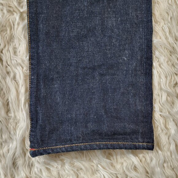 Gustin 116699 USA Raw Denim Button Fly Jeans Slim Fit Size 36 - Picture 4 of 16